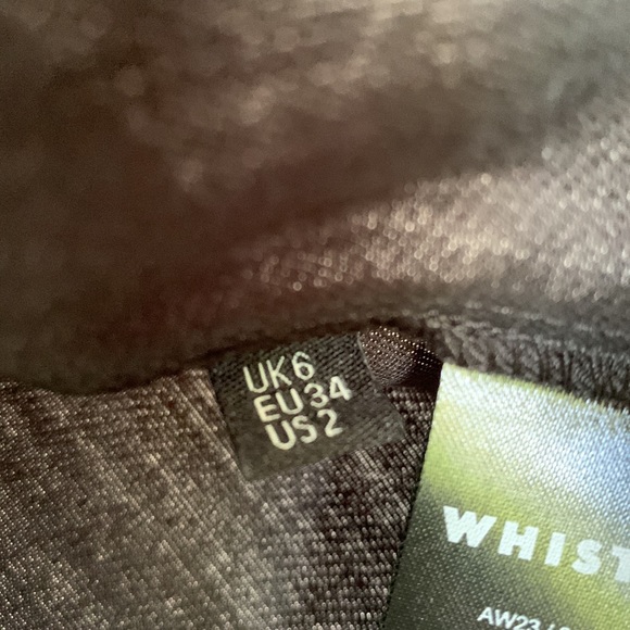 NWT Whistles Olivia Wrap Skirt Black Size 2 - Picture 9 of 16